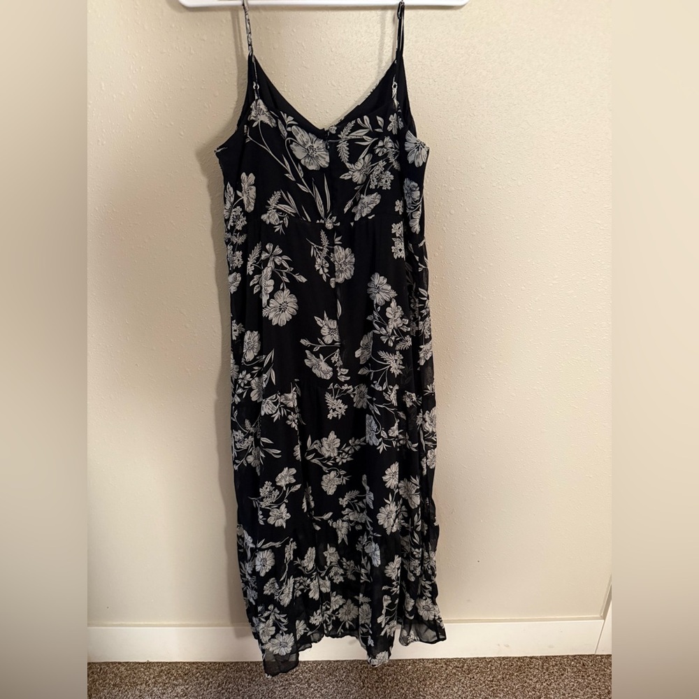 J. Crew Black and White Floral Dress